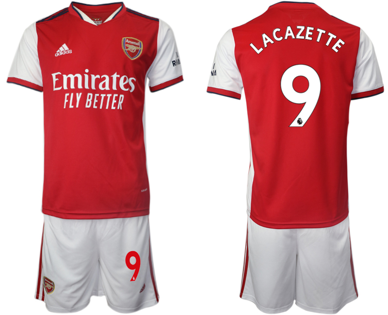 Men 2021-2022 Club Arsenal home red #9 Soccer Jersey->bayern munich jersey->Soccer Club Jersey